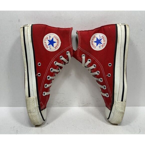 Vintage Converse Chuck Taylor High Top Sneakers Made In USA Red Mens Size 6 - Picture 5 of 8